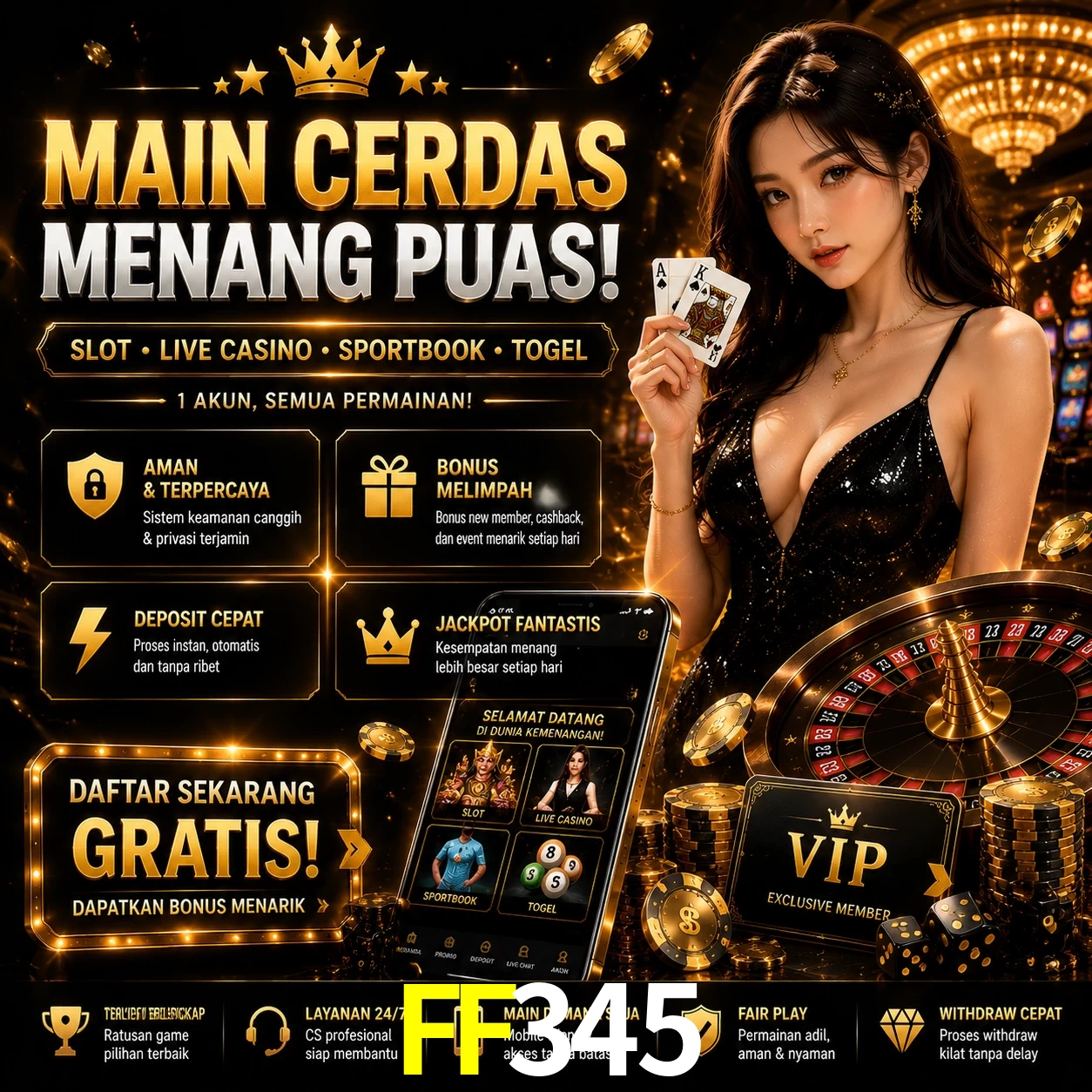 Slots no app FF345 mobile