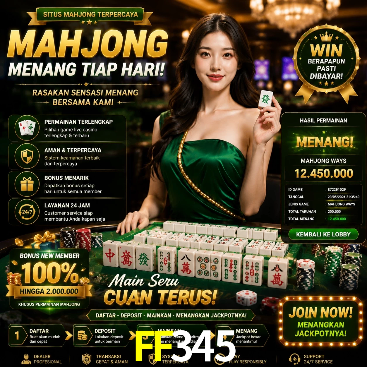 Cashback VIP FF345 - reembolso semanal