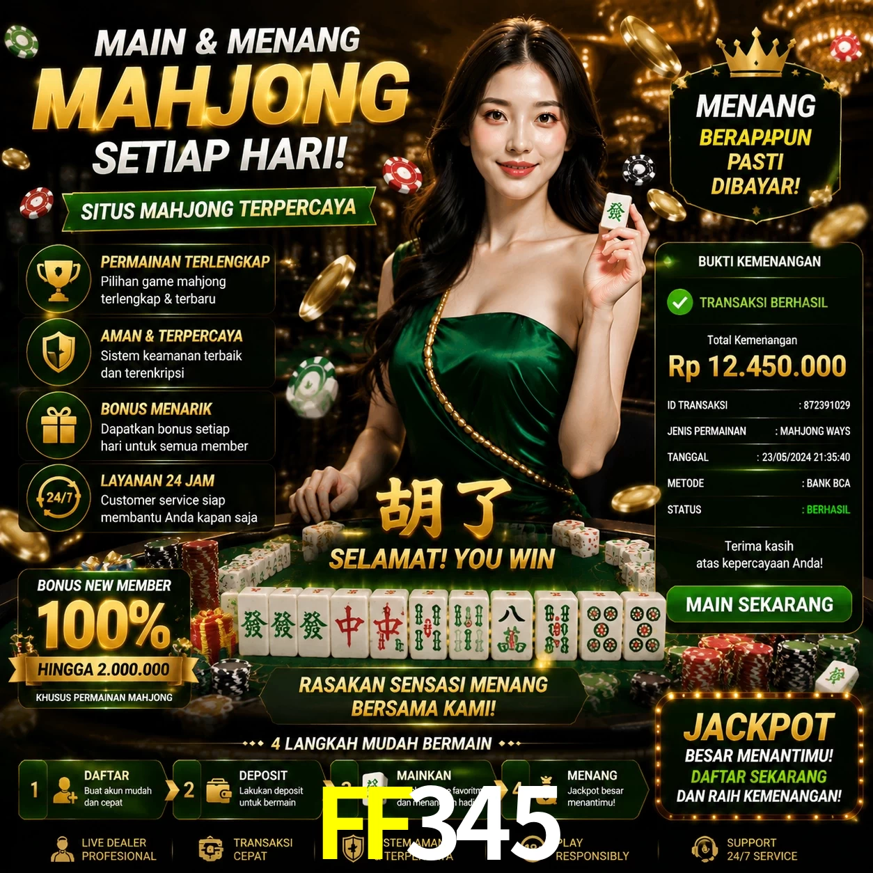 Ganhar e sacar na FF345